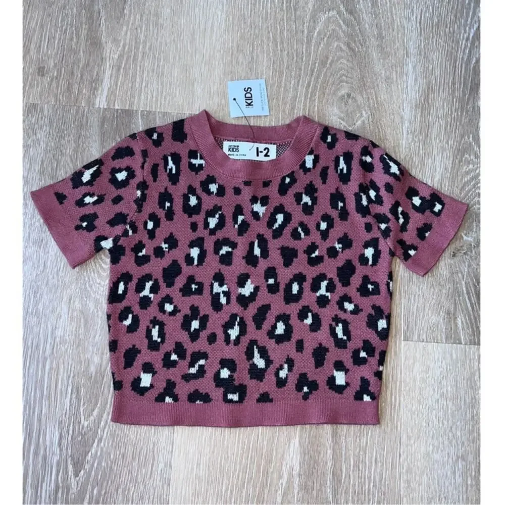 Cotton On Kids Short Sleeve Sweater - Size 1-2 - Picture 1 of 4